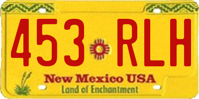NM license plate 453RLH