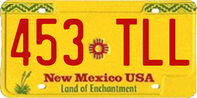 NM license plate 453TLL