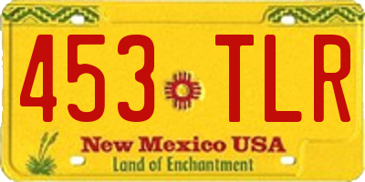 NM license plate 453TLR