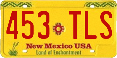 NM license plate 453TLS