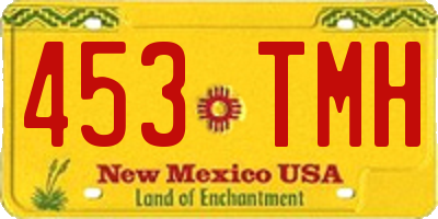 NM license plate 453TMH