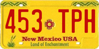 NM license plate 453TPH