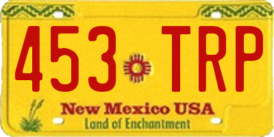 NM license plate 453TRP