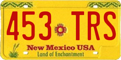 NM license plate 453TRS