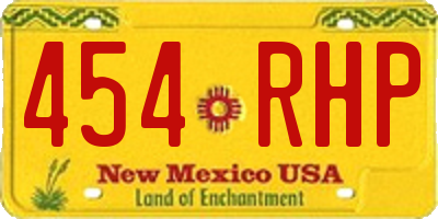 NM license plate 454RHP