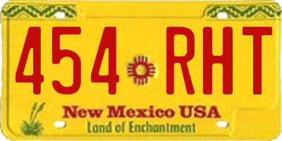 NM license plate 454RHT