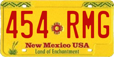 NM license plate 454RMG