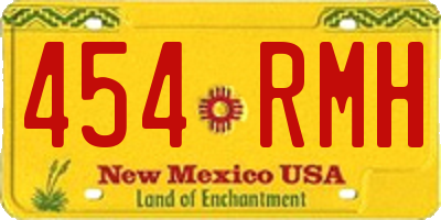 NM license plate 454RMH