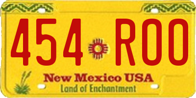 NM license plate 454ROO