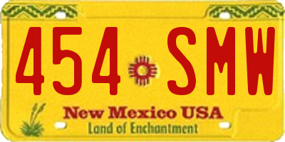 NM license plate 454SMW