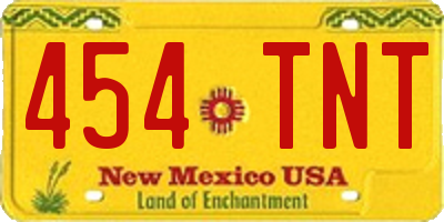 NM license plate 454TNT
