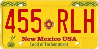 NM license plate 455RLH