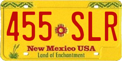 NM license plate 455SLR