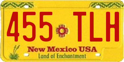 NM license plate 455TLH