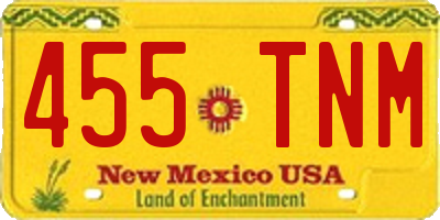NM license plate 455TNM
