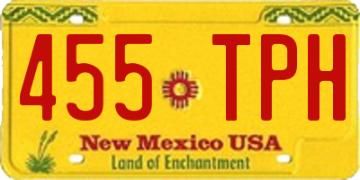 NM license plate 455TPH