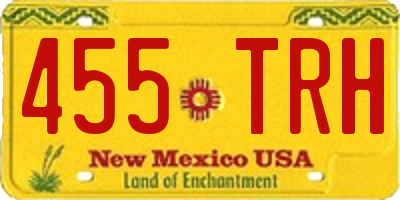 NM license plate 455TRH