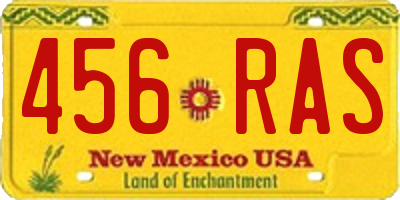 NM license plate 456RAS