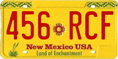 NM license plate 456RCF