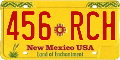 NM license plate 456RCH