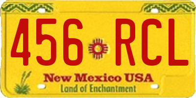 NM license plate 456RCL