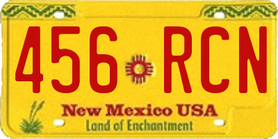 NM license plate 456RCN