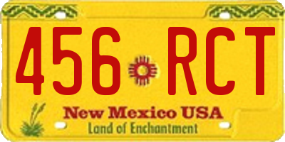 NM license plate 456RCT