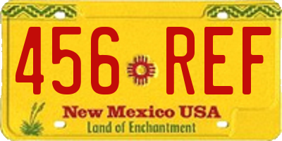 NM license plate 456REF