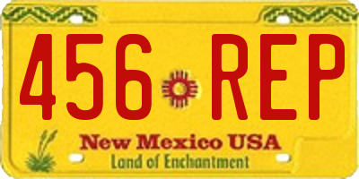 NM license plate 456REP