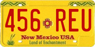 NM license plate 456REU