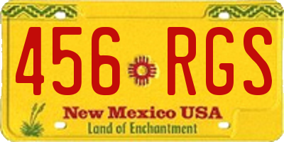 NM license plate 456RGS