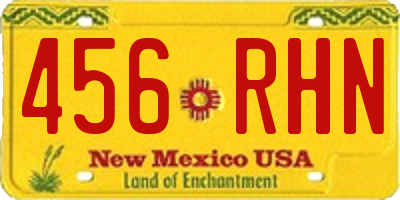 NM license plate 456RHN
