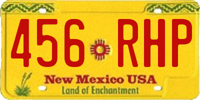 NM license plate 456RHP