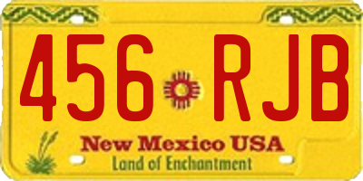NM license plate 456RJB
