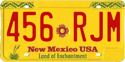 NM license plate 456RJM