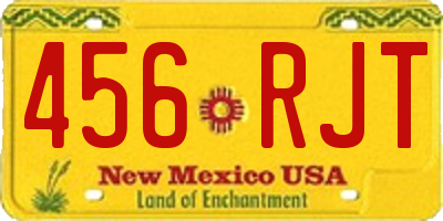 NM license plate 456RJT