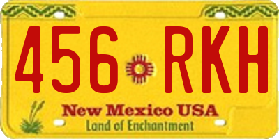NM license plate 456RKH