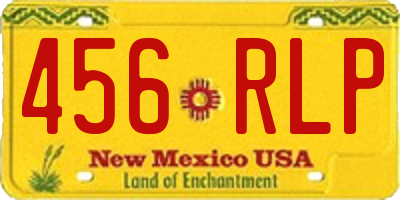 NM license plate 456RLP