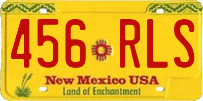 NM license plate 456RLS