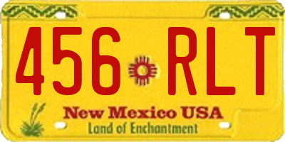 NM license plate 456RLT