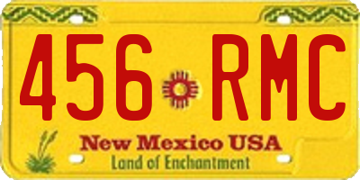 NM license plate 456RMC