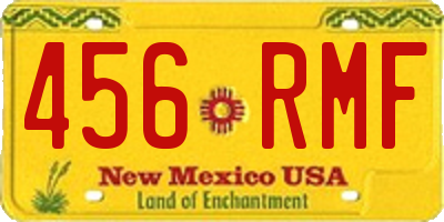 NM license plate 456RMF