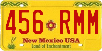 NM license plate 456RMM