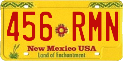 NM license plate 456RMN
