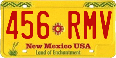 NM license plate 456RMV