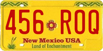 NM license plate 456ROQ