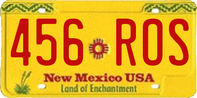 NM license plate 456ROS