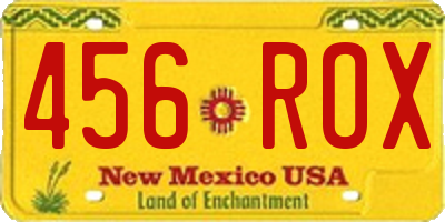 NM license plate 456ROX