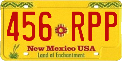 NM license plate 456RPP