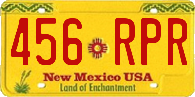 NM license plate 456RPR